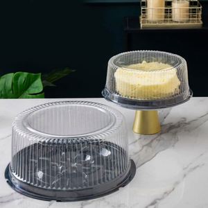 Eco-friendly <b>Recycled</b> Materials 7.4 Inch Dome Clear Disposable Food Grade PET Plastic Cake Sandwich Bread Container Packaging - Product Image 4