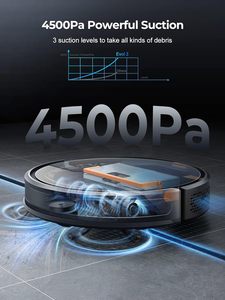 Laresar Max 4500Pa Aspiradora robot de succión y mopa Combo <span class=keywords><strong>Evol</strong></span> 3 Aspiradora robótica con capacidad de taza de polvo de 450mL - Product Image 3
