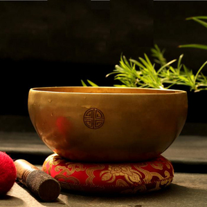 Ensemble de bols de chant tibétains, qualité professionnelle de méditation, 1 pièce, marteau à main, Set Bol à son de Yoga en céramique, pour la guérison et la Relaxation - Product Image 2