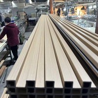 Promo Panas 160*24mm Panel Dinding WPC Dekoratif Interior, Panel Dinding WPC Kayu dengan Gaya Eropa