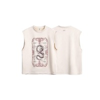 Vêtements pour femmes haute qualité été sans manches débardeur pour filles Streetwear T-Shirt Vintage lettre motif vêtements pour femmes