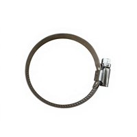 Collier de serrage à vis sans fin en acier inoxydable SS304 de type allemand pour tuyau d'échappement, largeur de bande 12 mm
