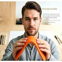 Support de téléphone en silicone, support de bureau pour tablette/ordinateur portable, anti-poussière, hauteur réglable, anti-tremblement, support pliable créatif et flexible