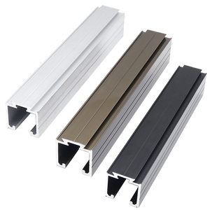 Ruedas de hierro modernas para puertas correderas, riel de rodadura de alta resistencia, riel de hierro colgante para puertas/cortinas correderas, riel cuadrado de hierro de alta calidad para un deslizamiento suave. - Product Image 1
