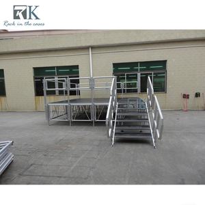 Scène de sécurité avec garde-corps en aluminium à hauteur réglable pour événement - Product Image 2