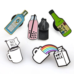 Pin <span class=keywords><strong>de</strong></span> solapa <span class=keywords><strong>de</strong></span> taza <span class=keywords><strong>de</strong></span> Metal, Logo personalizado, nuevo diseño, esmalte duro suave, para té, leche, cerveza y café - Product Image 1