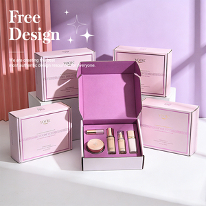 Emballage personnalisé haut de gamme écologique réutilisable pour vernis à ongles et cosmétiques, en carton ondulé kraft avec gaufrage éponge - Product Image 1