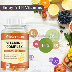 Ausreson OEM Vitamine B Complexe <strong>Halal</strong> Certified <strong>Food</strong> <strong>Supplements</strong> Vitamin B Gummies Gummy Vitamin B Complex Gummies - Product Image 3