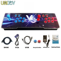 Console de jeu d'arcade Pandora 26800 à pièces pour 2 joueurs, interface USB, action/fête/sports, anglais, plastique, personnalisable