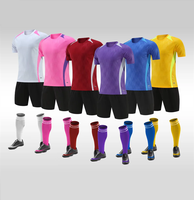 Ensemble de maillots de football personnalisés pour enfants, ensembles de maillots de football pour hommes, tenue de sport, séchage rapide, 100% polyester, uniforme d'été