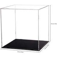 Labubu Vitrine pour objets de collection Boîte en acrylique transparent Alternative Glass Case Figures Home Storage & Organizing Toys