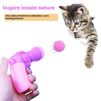 Jouet en peluche de pistolet de lanceur silencieux de jouet de chat interactif populaire pour le plastique d'appareil ménager résistant aux rayures de soulagement d'ennui