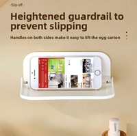 Organisateur mural pliable en plastique à ventouse pour téléphones, vêtements et rangement de salle de bain, sans perçage, pour l'exportation
