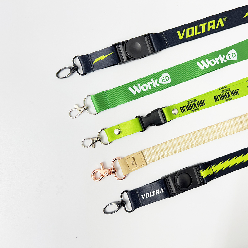 Low Moq Custom Color Promotional Gifts Yard Short Strap Plain Satin Lanyards With Logo Custom Keychain Ribbon Lanyards Image 5