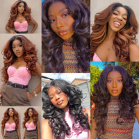 Perruque Latisha Boucles Françaises Blanches Résistantes à la Chaleur, Cheveux Synthétiques HD Glueless, Perruque Frontale en Dentelle