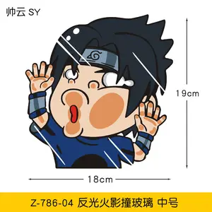 Lage Prijs Narutoes Emblemen Grote Sticker Kakashi Itachi Uchiha Sasuke 3d Waterdichte Autostickers Muur Kunst Anime Sticker