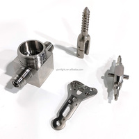 Mecanizado CNC de piezas de acero inoxidable, fabricación de torno compuesto personalizado, equipo de maquinaria de titanio no estándar