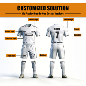 Maillot de football rétro vintage, design personnalisé, haute qualité, unisexe, style <span class=keywords><strong>original</strong></span>, maillot de foot, vêtements de sport, 100% - Product Image 3