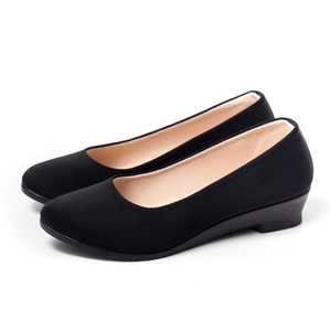 Wholesale Original <strong>Black</strong> Ladies Spring and Autumn <strong>Small</strong> Size Chunky <strong>Heels</strong> Women's Dress Shoes Formal Work Women's <strong>Heels</strong> - Product Image 2