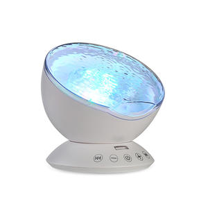 Projecteur de lumière de nuit en forme de vague d'océan, lampe de chevet avec télécommande, câble USB, lecteur de musique, cadeaux pour enfants, décoration de chambre - Product Image 6