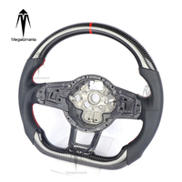 Volant de direction en fibre de carbone véritable avec LED, adapté aux VW MK7 GTI MK6 R GLI Golf 7 CC POLO GTD GTE R-LINE R