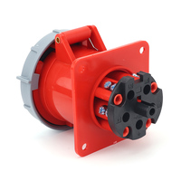Enchufe Industrial Trifásico de Cinco Orificios, Macho/Hembra, de Latón, 335 380V~415V 3P+N+E 63A IP44