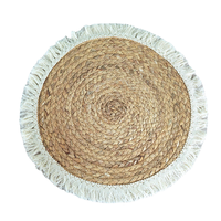 Napperon rond en bambou tissé écologique de style japonais moderne Vente en gros Isolation thermique faite à la main