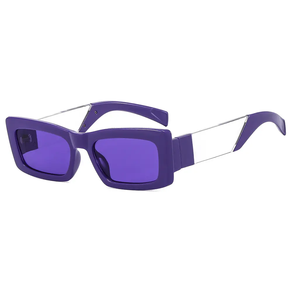 ADE WU QB971 Fashion Purple Eyeglasses Frames Color Matching Custom LOGO Women Men Wholesale Square Sunglasses Shades For Women