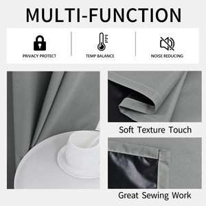 Cortinas opacas impermeables Pongee nuevas transfronterizas, cenefas completas, balcón, exterior, impermeable, <span class=keywords><strong>Shein</strong></span>, gran oferta, triangulación de envíos - Product Image 5