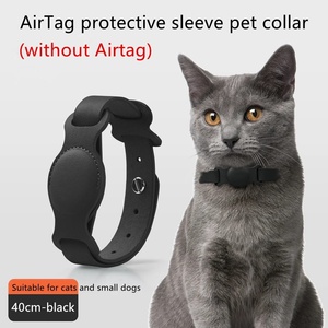 2025新しいレザーペット調節可能カラーアップルAirtag位置追跡犬猫抗ロストエアタグケースエアタグ位置カラー - Product Image 2