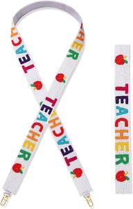 Borsa fatta a mano in maglia Boho con motivo <span class=keywords><strong>Apple</strong></span> tracolla con perline regalo per il giorno degli insegnanti - Product Image 2