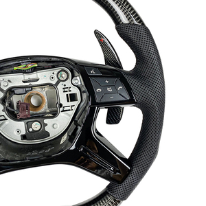 Volante de Carbono para <span class=keywords><strong>Mercedes</strong></span> Clase G CLK E CLS SL W209 W211 W219 W463 R230 2009 2010 2011 2012 2013 - Product Image 3
