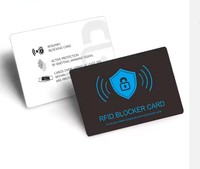 Protector de Seguridad RFID con Bloqueo de Señal de PVC Impreso Personalizado, 13.56MHz, Anti-Robo, Bloqueador NFC 1K, Mini Tarjeta de Membresía Impermeable