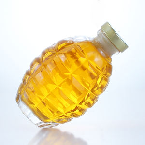 Botella de vidrio de 500ml y 750ml, único, en relieve, para vino, licor, zumo y bebidas - Product Image 5