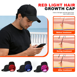 หมวกบำบัดด้วยแสงสีแดงไร้สาย 3 ความยาวคลื่น 450 นาโนเมตร 660 นาโนเมตร 850 นาโนเมตร สำหรับการเจริญเติบโตของเส้นผม - Product Image 4