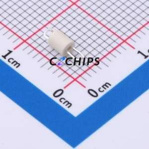 RH-5002 Test Point / Test Loop Connector <b>Pin</b> Type (Through <b>Board</b>) <b>White</b> 2.5mm - Product Image 2