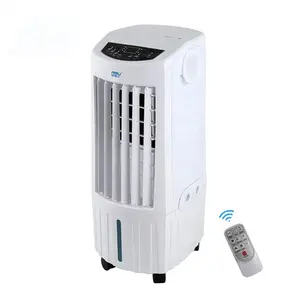 Household remote control room solar DC 12V water cooling fan portable air cooler