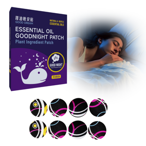 8 pz/scatola Patch <span class=keywords><strong>buonanotte</strong></span> olio essenziale di lavanda di lunga durata rilassante umore stabile sonno Multi-Purpose prodotti chimici domestici - Product Image 1