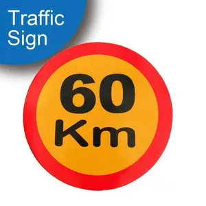 Best Price Glow In The Dark Railway Traffic Triangle Circle Warning Sign Board