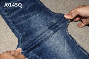 10,4 oz gran densidad de spandex de pantalones de mezclilla tela para mujer 4/1 azul añil oscuro barato tejido denim - Product Image 3