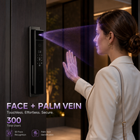 Serrure de porte intelligente avec panneau avant et arrière, clavier tactile, empreinte digitale, mortaise 6068, compatible portes en bois et aluminium, pour hôtels et chambres, fournisseur
