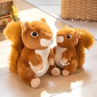 Coussin en peluche personnalisé en coton PP, motifs animaux de la forêt (écureuil, lapin), 17/25/30 cm, doux et rembourré, cadeaux de fêtes et d'anniversaire, vente en gros