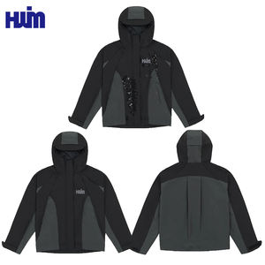 Veste réactive à l'eau pour hommes coupe-vent imperméable d'extérieur personnalisé randonnée voyage utilisation quotidienne changements de <span class=keywords><strong>pluie</strong></span> léger respirant - Product Image 3