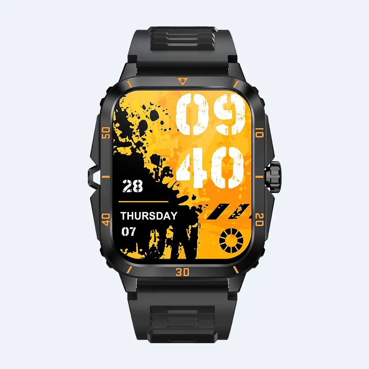 Llamada directa de fábrica Cámara Video Salud Reloj Marca Logotipo propio Relojes Fitness Digital Deporte al aire libre Smartwatch para hombres Pulsera