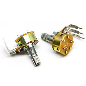 Potentiomètre rotatif Pinch Wh148 à 3 broches B5K 10K 20K 50K 100K à film de carbone avec bouton de réglage pour le contrôle du volume audio - Product Image 4
