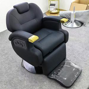 Chaise de salon électrique en cuir synthétique de conception moderne avec pompe hydraulique chaise de perm/teinture de levage inclinable pour barbier - Product Image 6