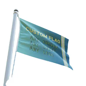 Promotional Flags Banners Sport Print 3x5ft Outdoor Useful Nylon Polyester Fabric Flag with logo custom print