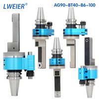 Tête d'angle CNC AG90-BT40-B6-100 à succès pour usinage de cavités profondes, tête de fraisage latérale, tête d'angle droite CNC