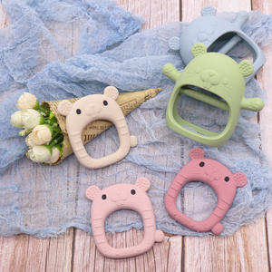 Mordedor de Silicona de Grado Alimenticio para Bebés, Juguete de Guante de Animal 3D, Antisuciedad, Hongo Pequeño, 0-24 Meses - Product Image 4