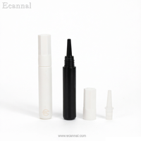 Flacon vide souple en PEHD de 2 ml, anti-colmatage, avec embout fin, pour colle à ongles, réutilisable, pour gel et vernis à ongles
